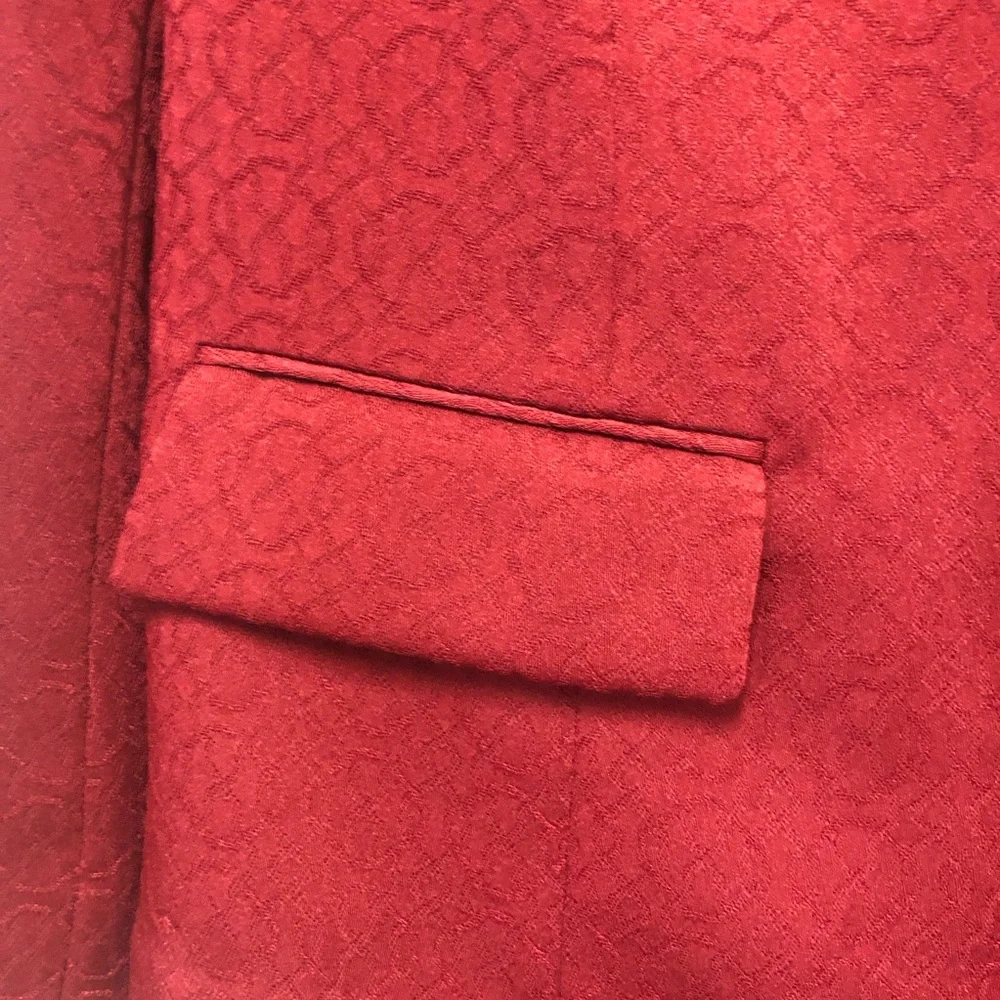 Vintage KASPER Elegant Burgundy Dress - Picture 5 of 13